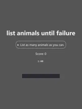 List Animals Until Failure