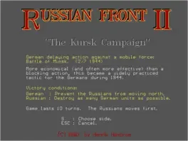 Russian Front II: The Kursk Campaign