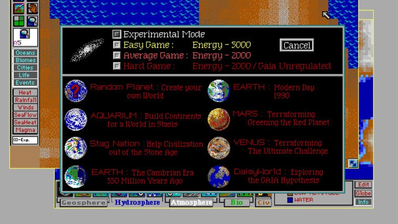 SimEarth: The Living Planet