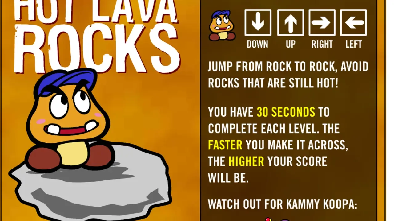 Goombario and the Adventure of the Hot Lava Rocks