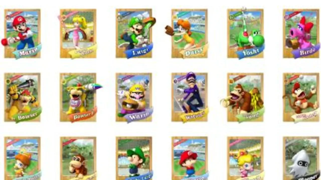 Mario Super Sluggers Cards
