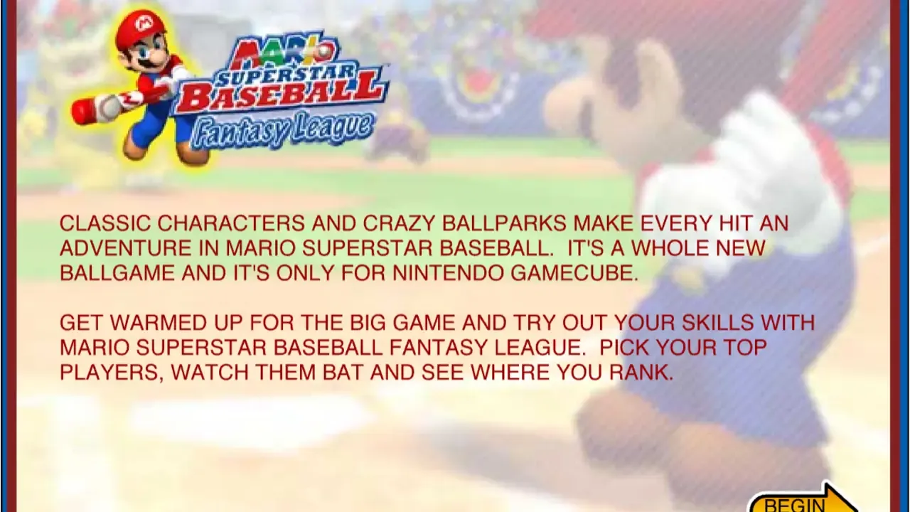 Mario Superstar Baseball Fantasy League