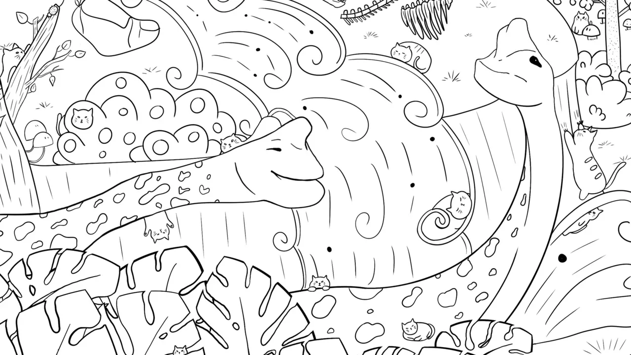 100 Dino Cats