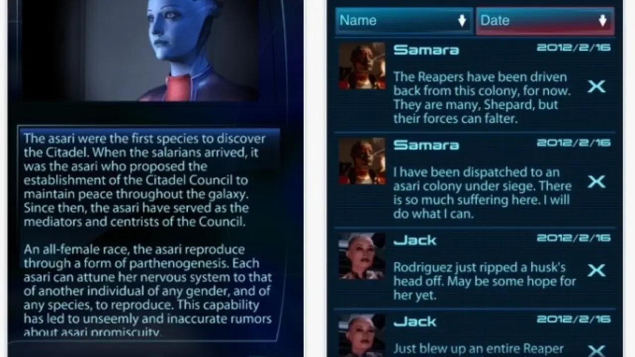 Mass Effect Datapad