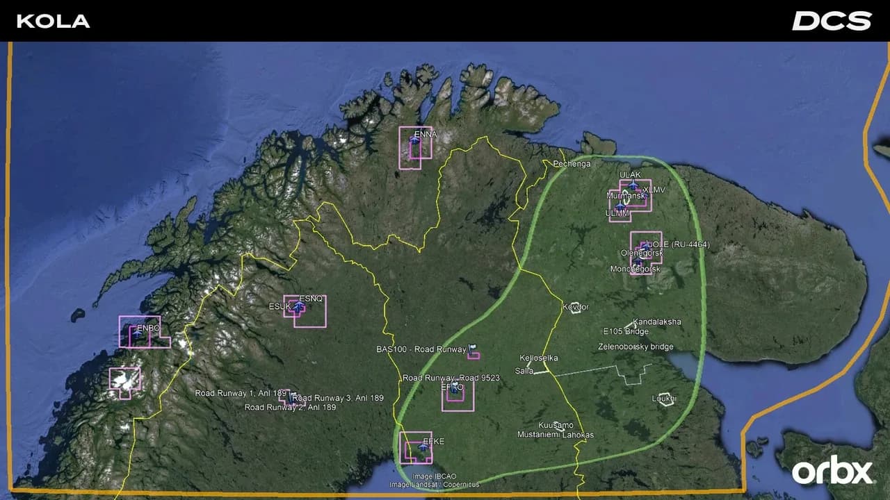DCS World: Kola Map by Orbx