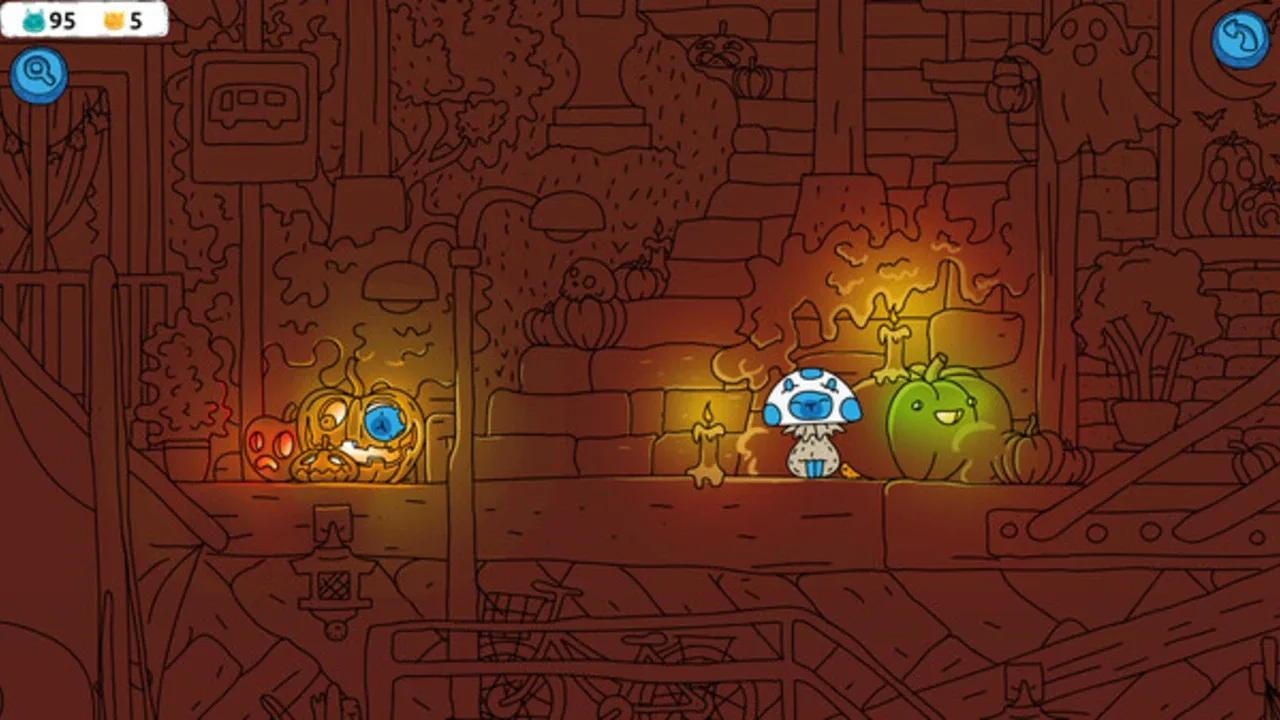 Hidden Capybaras with Orange and Pumpkins: Spooky Halloween Edition