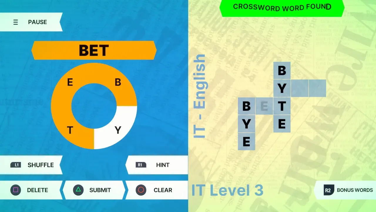 Wheel of Words: Crossword